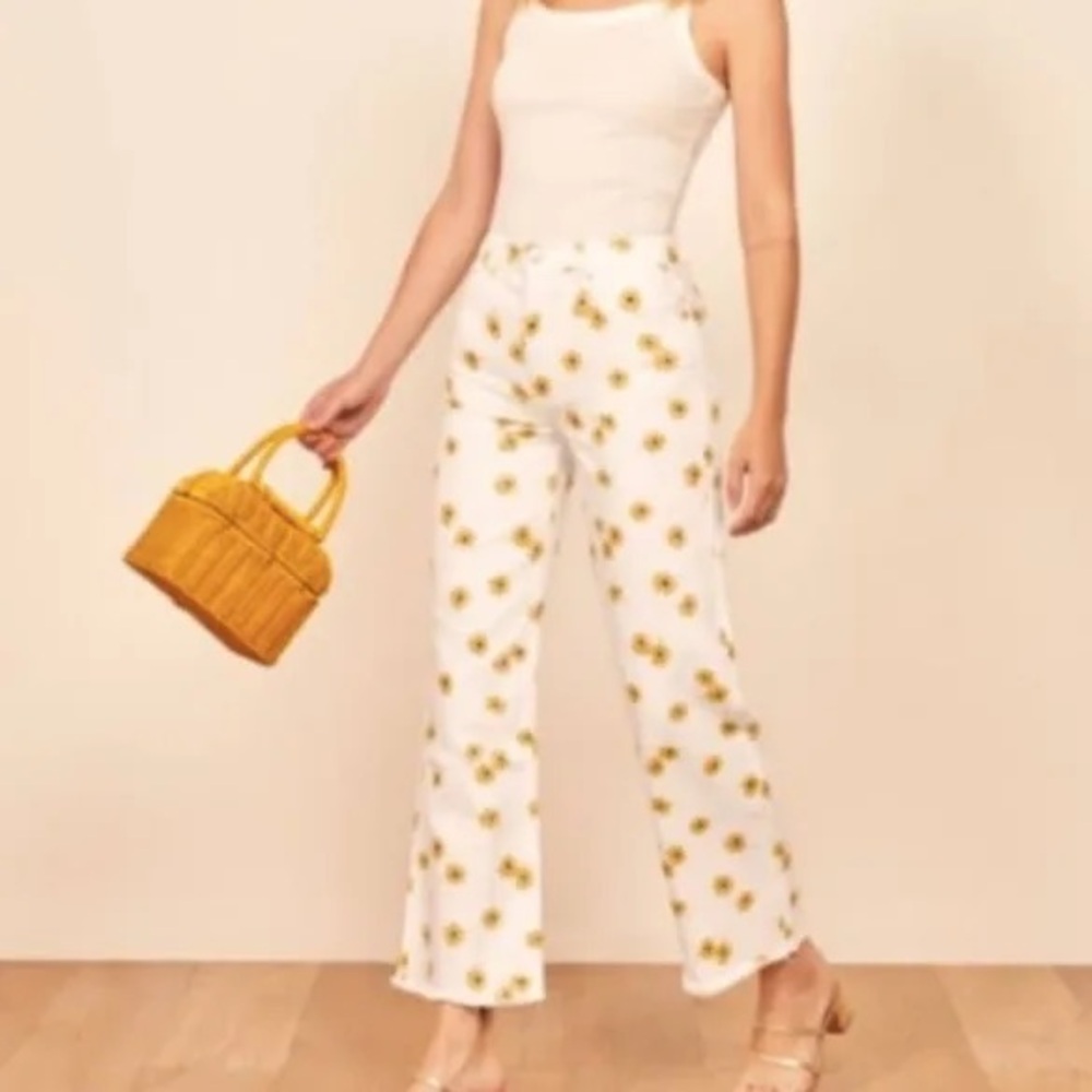 Reformation Fawcett Flower Jeans